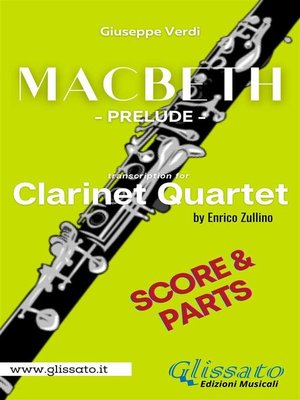 cover image of Macbeth prelude--Clarinet Quartet (parts & score)